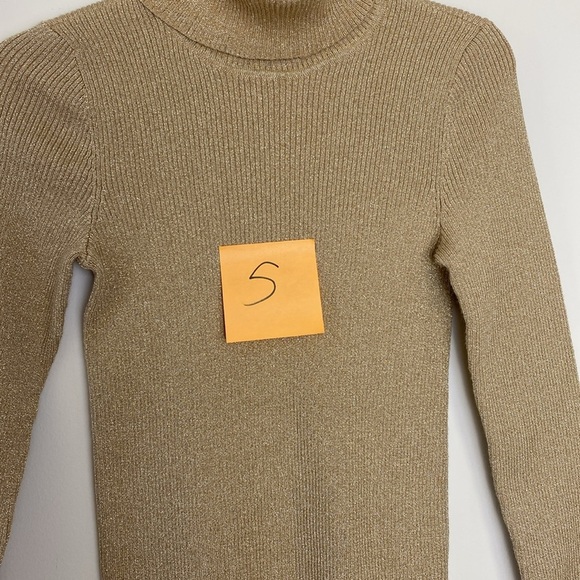 Lauren Ralph Lauren Cotton Gold Metallic Sweaters for Women, Size M - Picture 11 of 11
